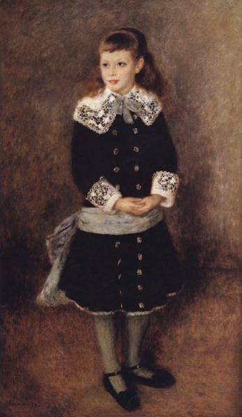 Pierre Renoir Marthe Berard(Girl Wearing a Blue Sash) China oil painting art